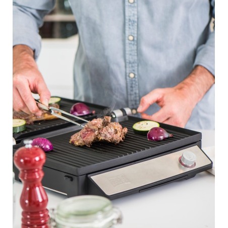 Fritel Chef GR 3495 GrillTastic Grill - Effortless Cooking in Stylish Grey!